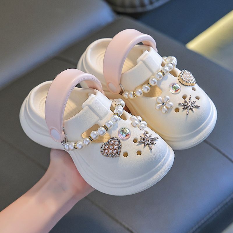 Girls' Summer Sandals New Style Children's Princess Shoes Girls' Clogs Indoor and Outdoor Baby Bathroom Slippers Wholesale Girls' Summer Sandals New Style Children's Princess Shoes Girls' Clogs Indoor and Outdoor Baby Bathroom Slippers Wholesale