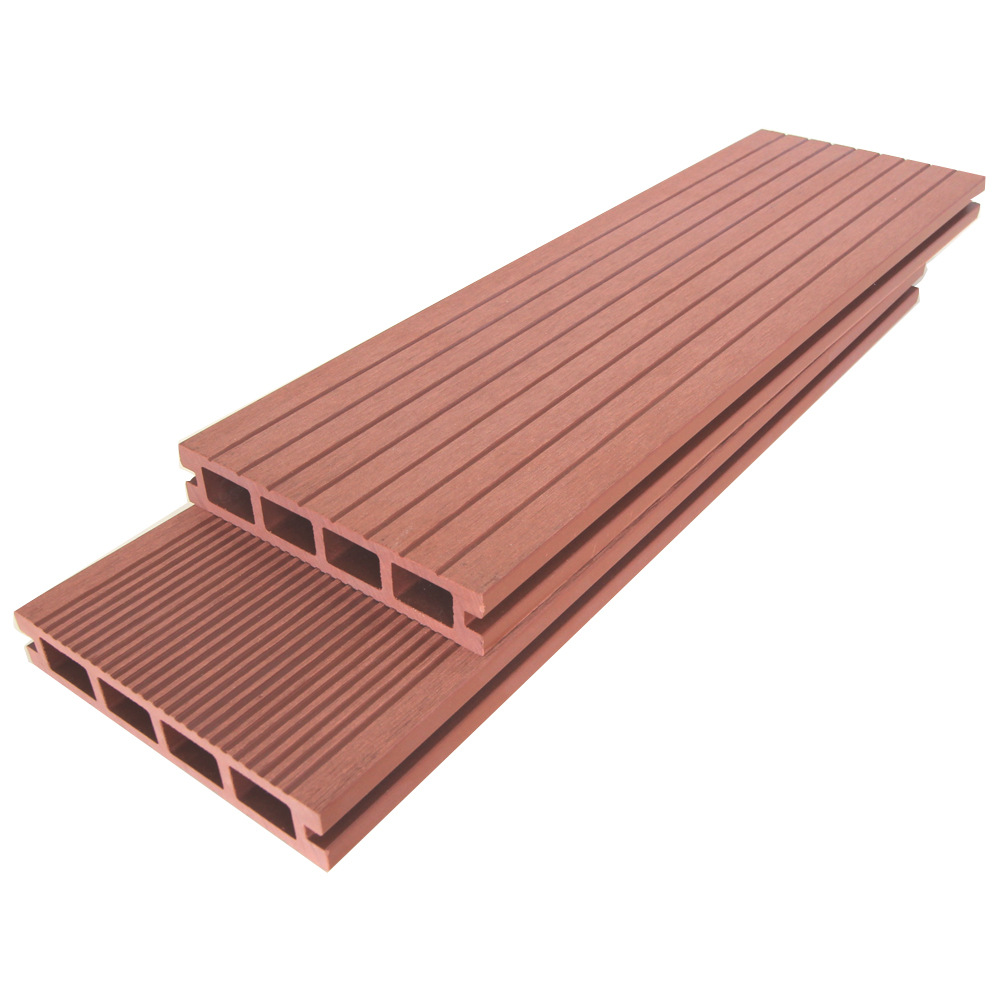 Madera plástico WPC piso generación agujero cuadrado 140*25 protección del medio ambiente plástico material de madera jardín decoración al aire libre tablero anticorrosión madera
