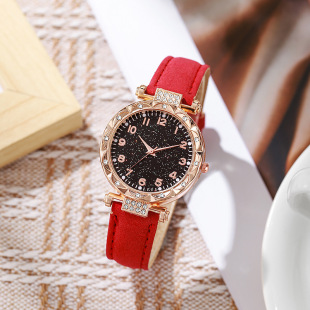 Women's Watch Frosted Belt Women's Watch Digital Luminous Student Electronic Quartz Watch Simple Fashion Watch