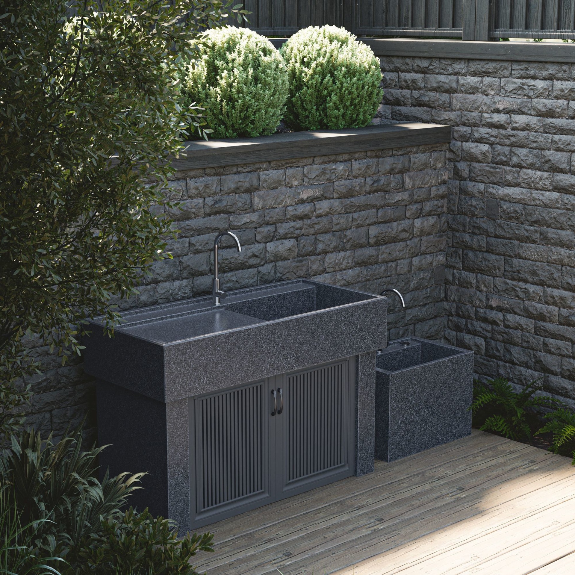 Wash Basin Laundry Sink Stone Sink Yard Outdoor Balcony Sink Natural Stone Granite Wash Basin Courtyard