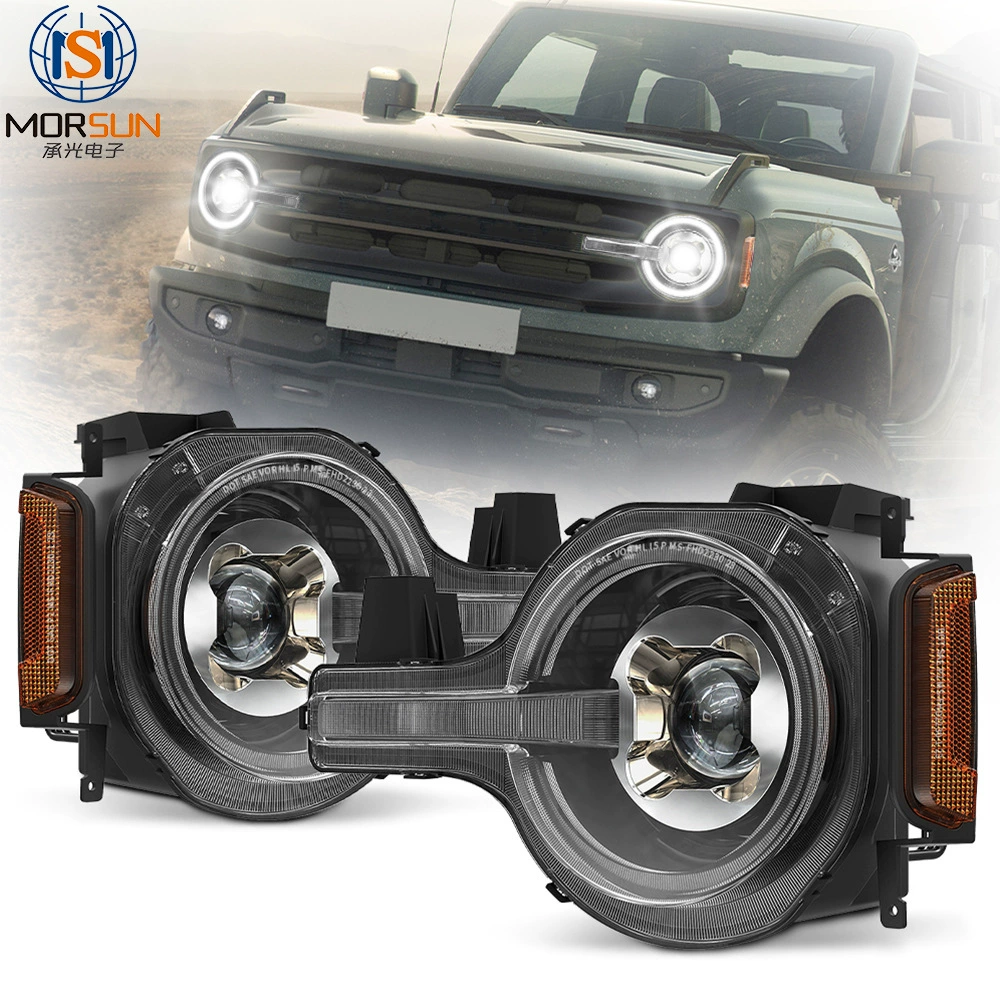Светодиодная фара FORD Liema в сборе с сертификацией DOT подходит для FORD BRONCO 2021-2023 гг.