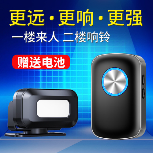Plug-in door welcome voice prompt shop entrance welcome supermarket commercial split wireless doorbell 
