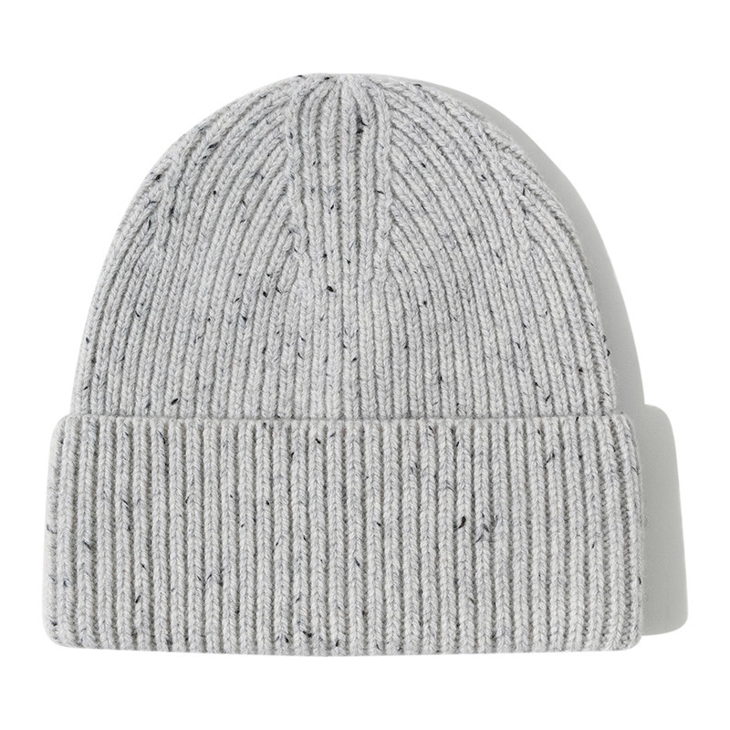 欧米の秋冬の冷たい帽子wool beanieの大きい頭の周りは厚い男女の帽子の純粋なウールのニットの帽子の越境の現物を覆います。|undefined