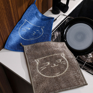 4 Pack Kitchen Dishwashing Cloth, Not Easy to Stain with Oil, Bamboo Fiber Thickeneded Lazy Rag, Multi-Purpose Scouring Pad Wholesale