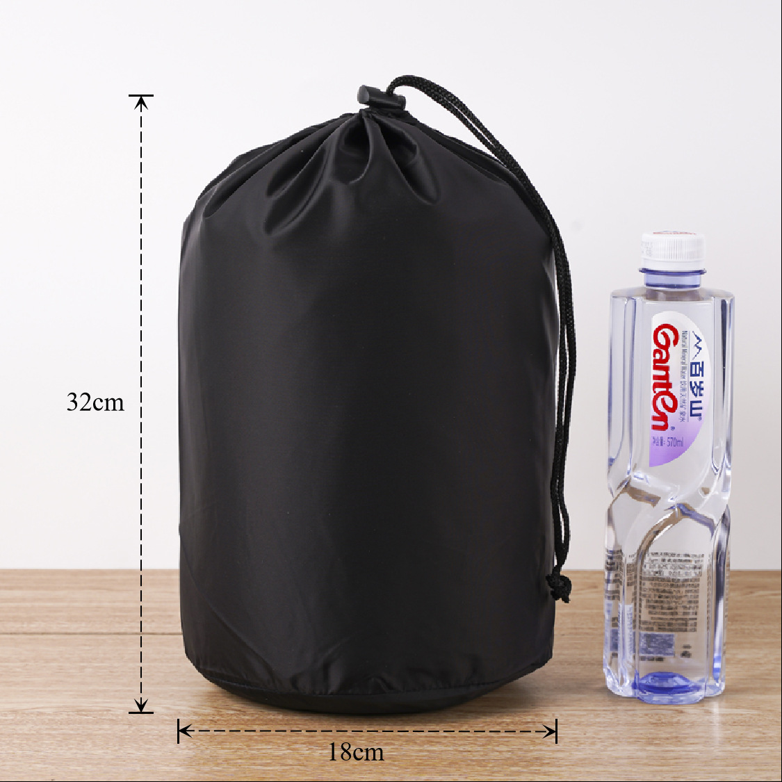 Bolsa de cuerda de nylon impermeable cilíndrica de plumón para ropa doméstica de poliéster bolsa de almacenamiento bolsa de embalaje bolsillo de paquete de contracción image 96