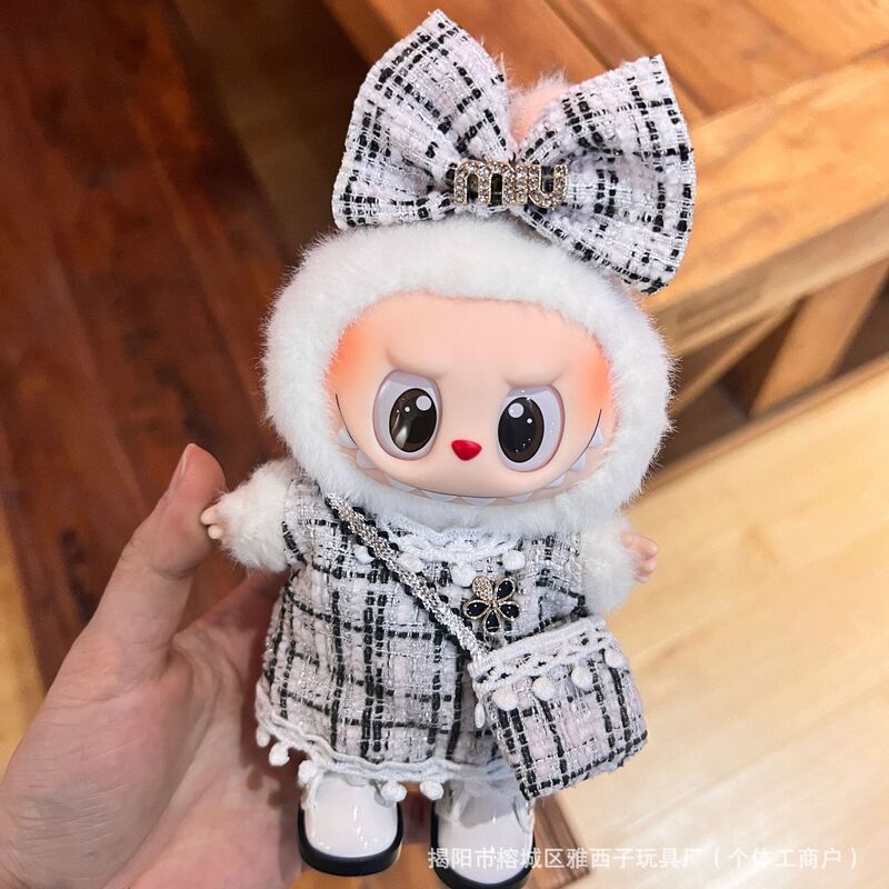 ラブブベビー服のみ 17cm ビニールフェイスドール ラブブシートパーティー 一世代と二世代の着替えセット|undefined