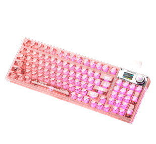 タランチュラF98Proの下のランプの位置の側はカスタマイズの機械のキーボードの無線のbluetoothの3モードのホットプラグのゲームの競争を彫ります。