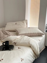 床盖被罩四件套全棉纯棉四季通用被套夏季绗缝夹棉大床单