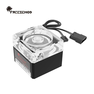 FREEZEMOD电脑水冷一体式水泵PU-FS6M-J支持PWM智能控速扬程3.5米