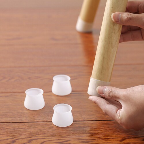 Wear-resistant non-slip silicone table and chair leg covers, chair stool table leg pads, restaurant table and chair leg silent protective covers