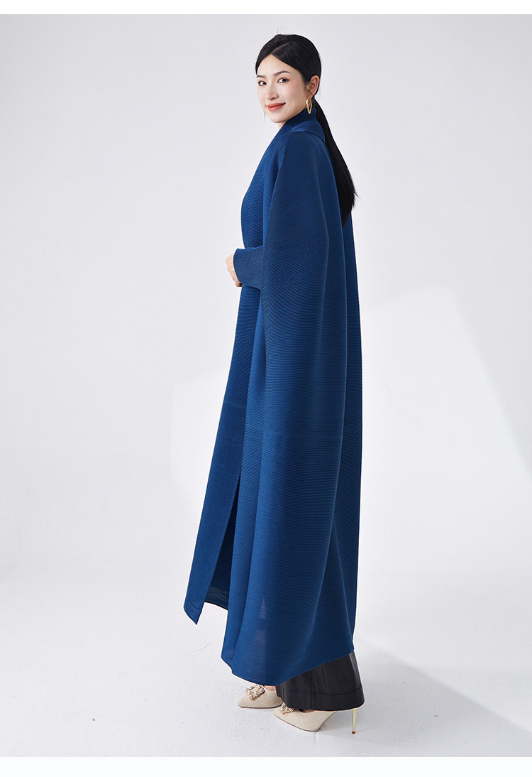 Foreign Trade Arab Clothing, High-end Muslim Women's Loose Plus-size Issey Miyake-style Large Robe Coat For Autumn_ecoleips.com