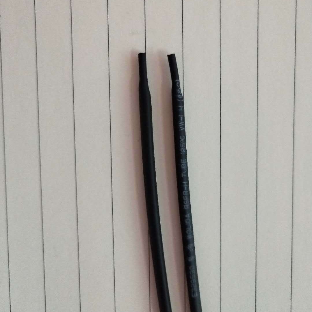 绝缘双壁管UL黑色无卤 2-10mm耐高温热缩管 四倍透明热缩管批发