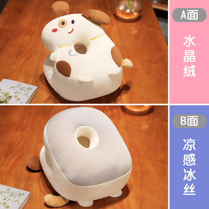 Almohada para Siesta de Seda de Hielo y Peluche para Oficina y Estudiantes image 8