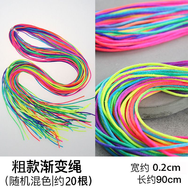 Cuerda Multicolor para Trenzas Tela Multicolor para Peinados y Rastas image 20