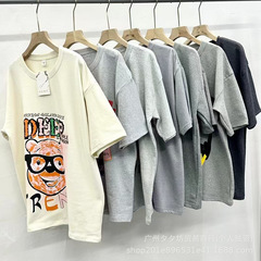 5元の露店の婦人服の半袖のtシャツのゆったりしている純綿のtシャツの上着は江湖の10元のモードの商品の供給源の卸売りを走ります。