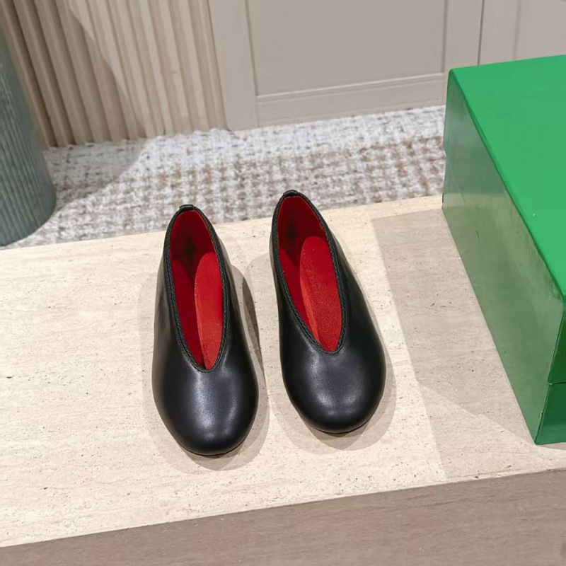 Bv Retro British Style Women's Genuine Leather Shoes 2025 Spring New Work Shoes V-Cut Round Toe Chunky Heel Soft Sole Shoes Bv Retro British Style Women's Genuine Leather Shoes 2025 Spring New Work Shoes V-Cut Round Toe Chunky Heel Soft Sole Shoes