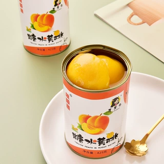 砀山黄桃罐头6罐X425g整箱包邮新鲜水果黄桃罐头烘焙餐饮水果捞