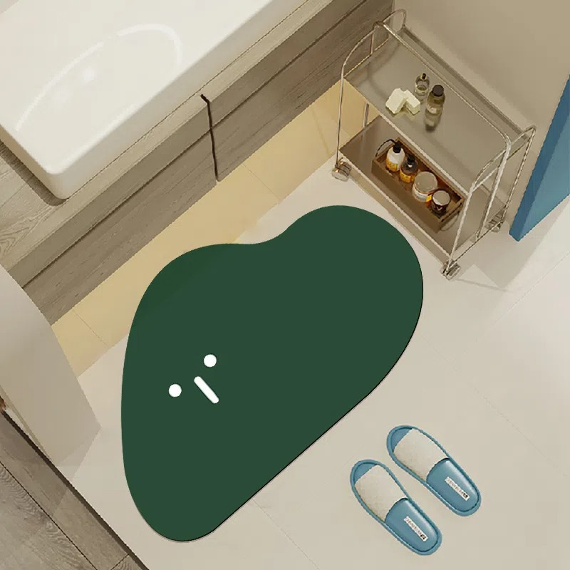 趣味卡通卫生间门口易干脚垫家用科技布吸水地垫洗手间防滑垫直供