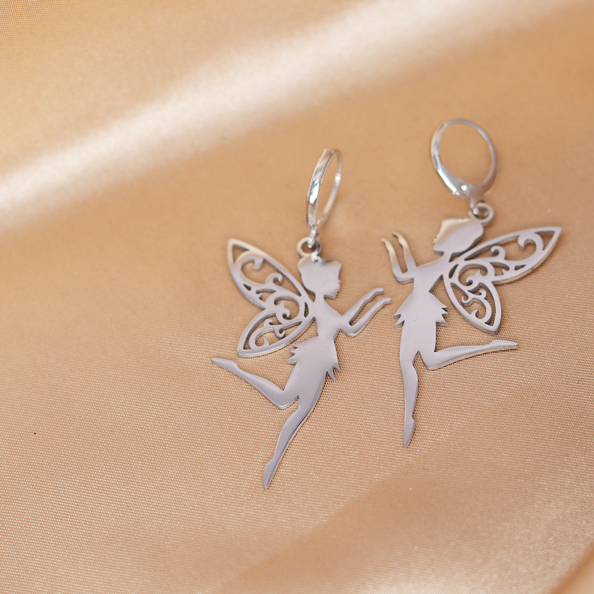 Earrings stainless steel for St. Valentine's Day