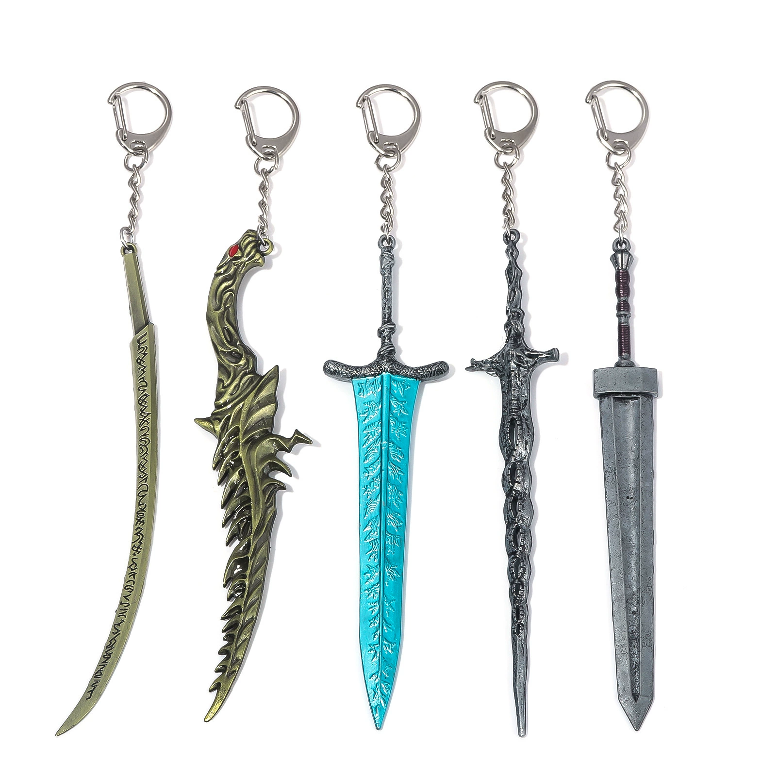 Склоненный керамический браслет Элиден Фа Ринг Да Масчен Giant Sword Maliannia Hand Sword Dark Moon Dajian Metal Weapon Model Model Pendant