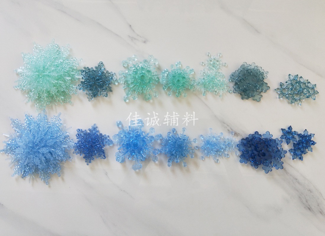 透明雪花 3色-