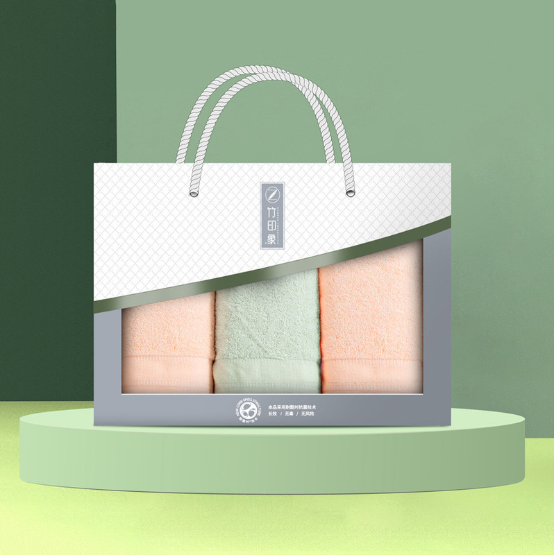 Bamboo Impression Three-Piece Set of Small Candy Towels 24*50Cm/45G*3 Bamboo Fiber Towels Bamboo Impression Three-Piece Set of Small Candy Towels 24*50Cm/45G*3 Bamboo Fiber Towels