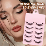欧美跨境自然浓密整条假睫毛五对装外贸款卷翘小恶魔一片式整条睫