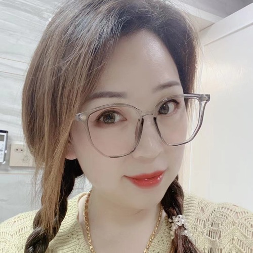 New TR Anti-blue light glasses, fashionable polygonal core temples, unisex prescription glasses with frames