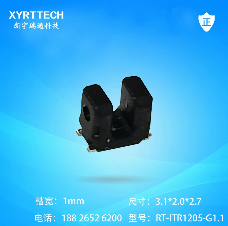 Фотоэлектрический переключатель с широким лучом и канавками 1,2 мм, инфракрасный фотоэлектрический переключатель со сквозным лучом заменяет RPI-124