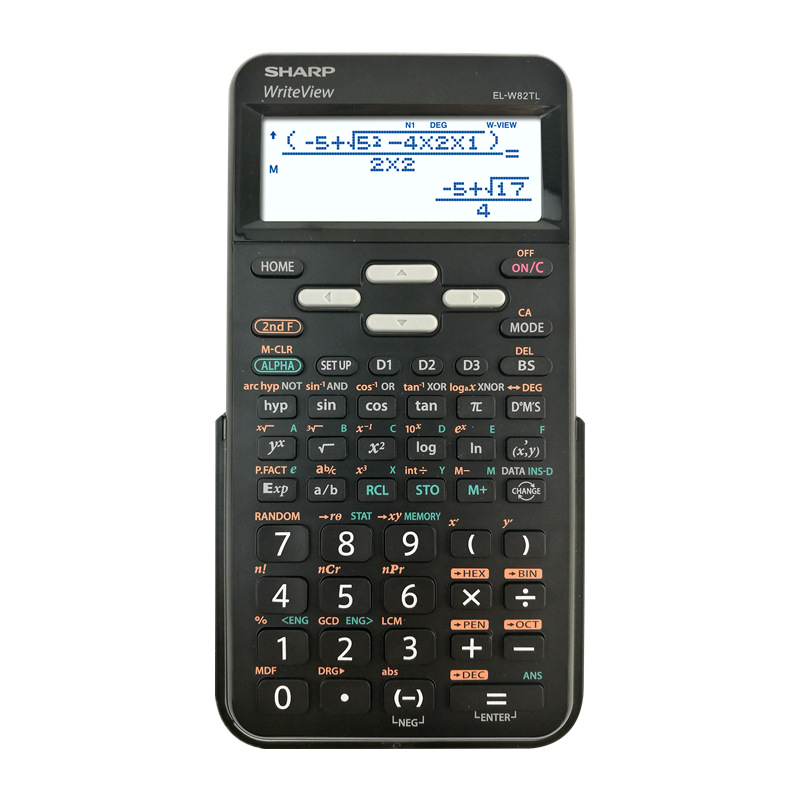 SHARP/夏普 EL-W82TL 英文版 中小學生多功能 方程式函數計算器