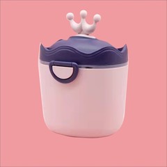 Crown Milk Powder Box Baby Portable Outing Rice Porridge Storage Tank Divided Box Sealed Moisture-proof Tank Factory Wholesale 