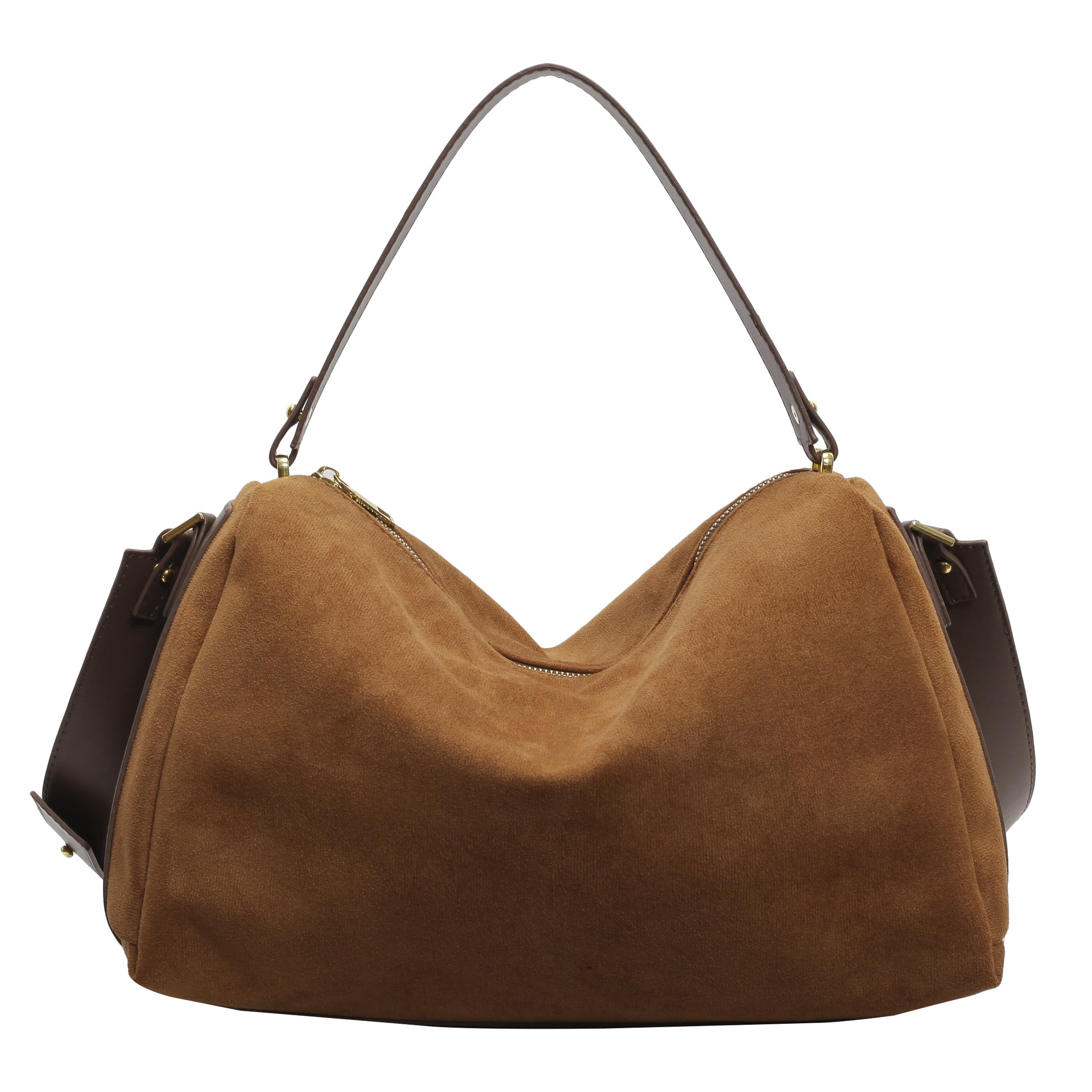 Bolsos de nicho para mujer 2024 nuevo bolso de almohada de gamuza versátil de alta calidad bolso de mensajero de un solo hombro portátil de gran capacidad