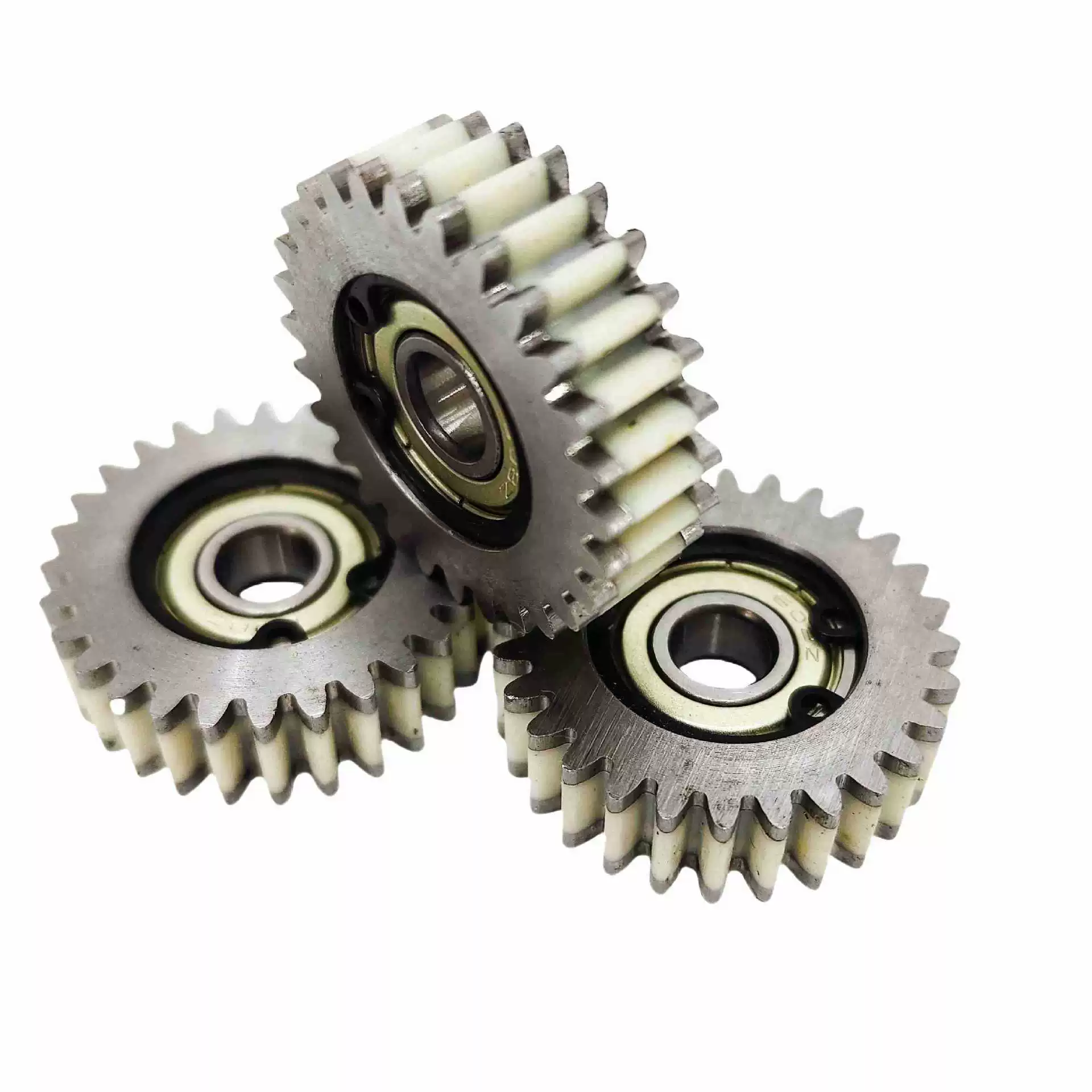 Electric engine with gears, folding bike