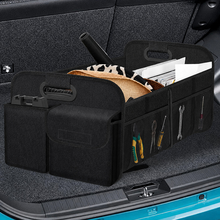 New cross-border best-selling car trunk storage bag, large capacity, waterproof, foldable car storage box
