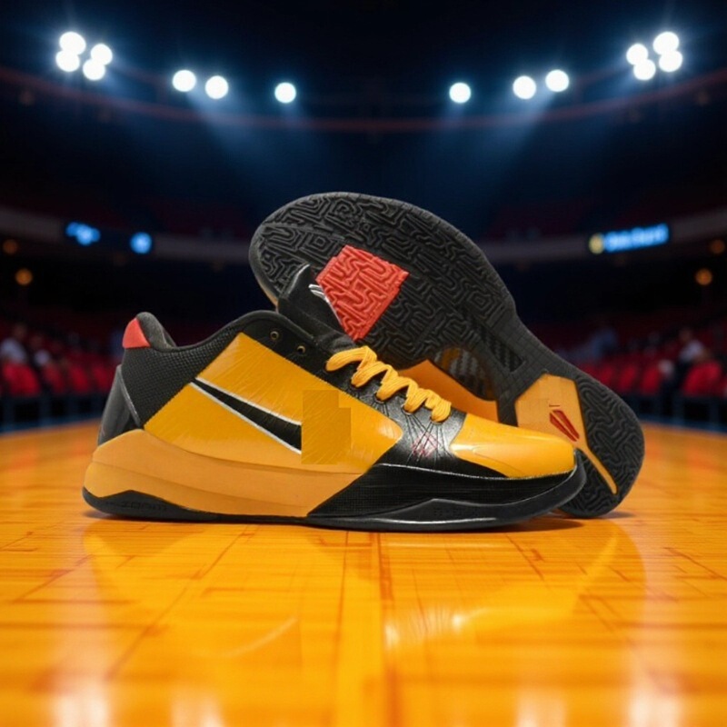 Kobe's Classic Basketball Shoes, Year of the Snake Commemorative Black Mamba Practical Sports Shoes, Wear-Resistant and Non-Slip, Unisex Sneakers for Young Men and Women