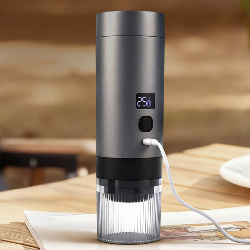 Cross-Border New Product Portable Capsule Coffee Machine Outdoor Heated Espresso Small Coffee Machine Three-In-One