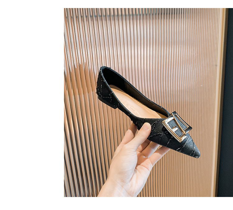 Spitze Einzelschuhe für Damen 2023 Frühling und Winter neue vielseitige Abendschuhe mit flachen Sohlen, Fee, große Damenschuhe_voghion.com