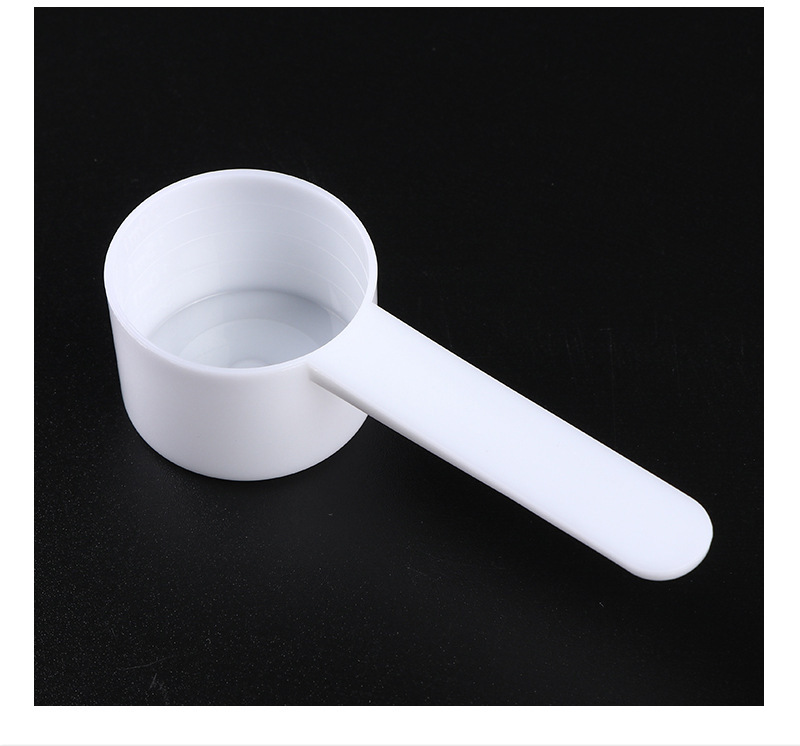Gıda sınıfı 10g 20ml kaşık şeffaf PP plastik ölçüm kaşığı süt tozu kaşığı düz tabanlı ölçekli kaşık karıştırma ölçüm kaşığı