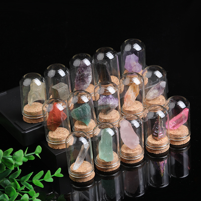 Natural Crystal Rock Raw Mineral Crystal Ornaments Kidsren's Popular Science Teaching Gifts Mineral Specimen Collection