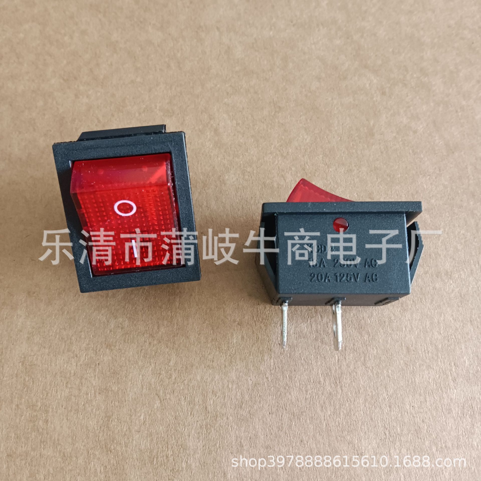 工厂现货KCD4中两脚船型开关 两档两脚船形开关 电动喷雾器翘板