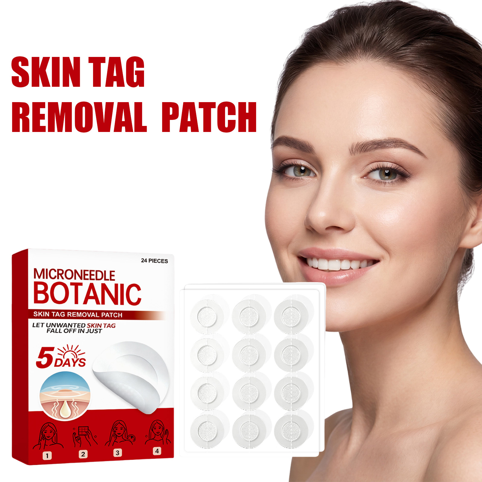 Skin Care Patches for Soft and Smooth Skin, Convenient Patches for Cleaning the Face and Body, Targeting Specific Blemishes