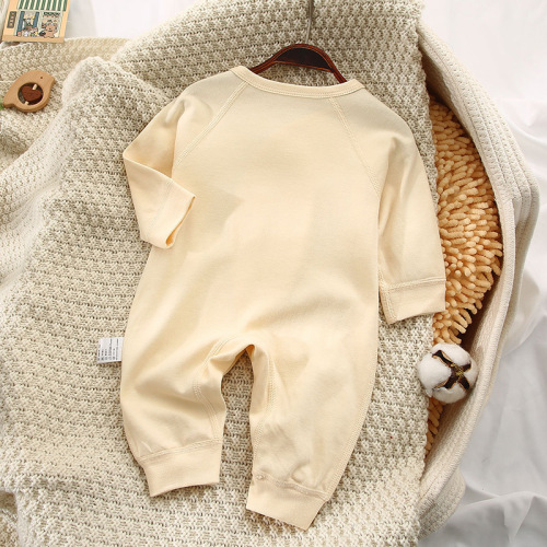 I Love Dad I Love Mom Four Seasons Newborn Baby Boneless Jumpsuit Romper Long Sleeve Harness Ins Style