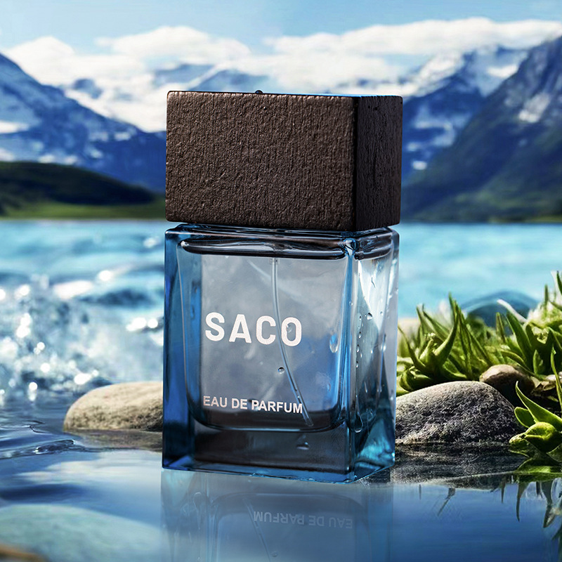 SACO nueva fragancia de pico de hielo polar marino para hombres y mujeres fragancia duradera fragancia fresca y elegante fragancia 50ml al por mayor