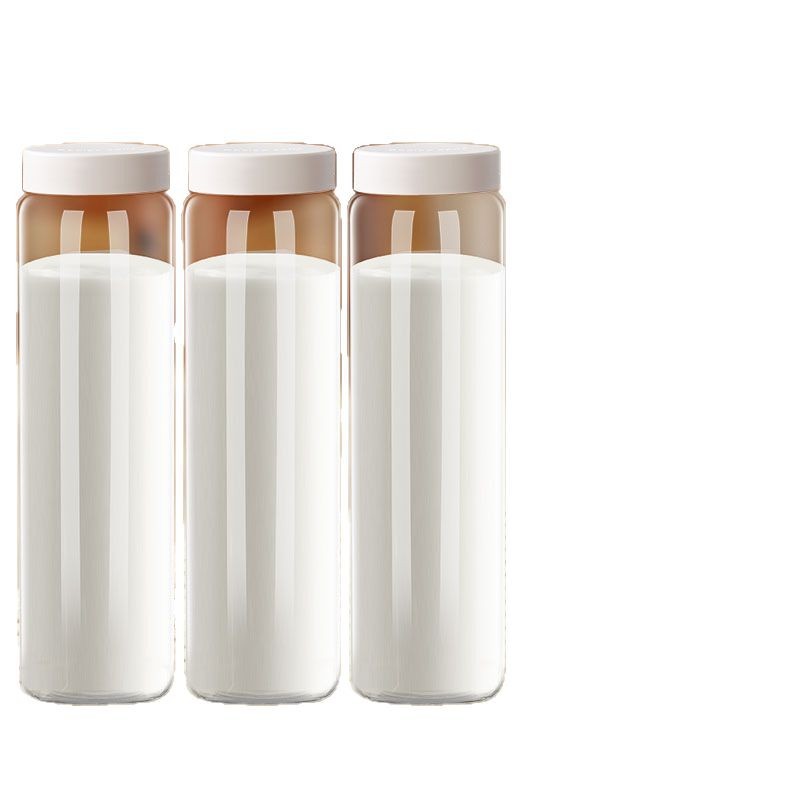 Botella de leche especial, botella de vidrio, yogur, leche fresca caliente, botella de leche en polvo, horno microondas, taza de leche de soja calefactable