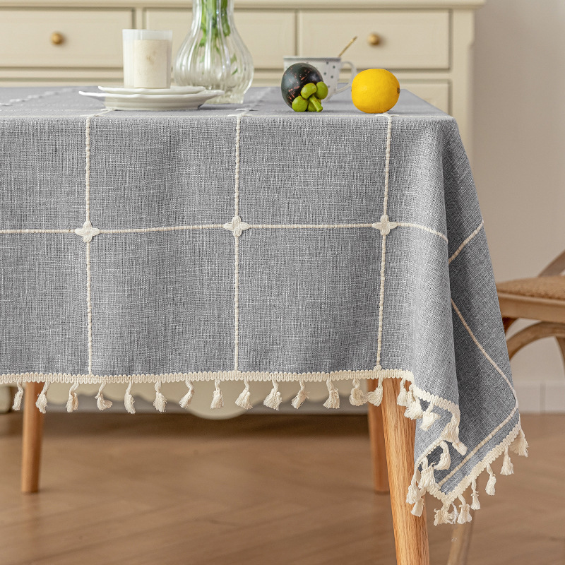 Transfronterizo gran tela tela tela tela de mesa impermeable a prueba de polvo desgaste mesa de mesa rectangular mesa de té una sola mesa de mesa de mesa de mesa de mesa