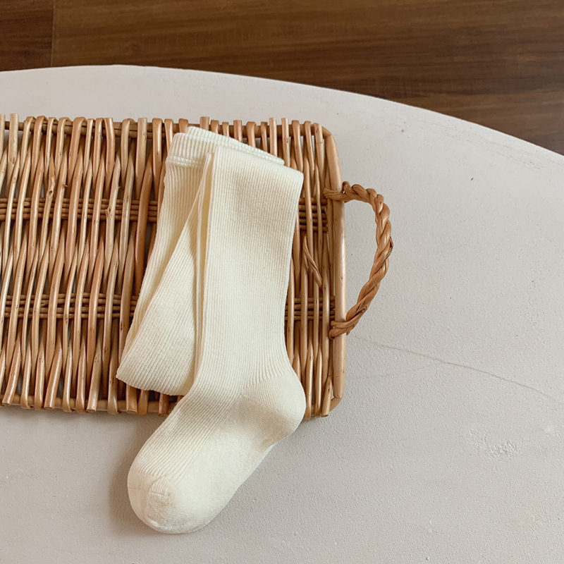 2024 primavera y otoño nuevas polainas para niñas bebé a pantimedias para niños transpirables medias de una pieza coreanas