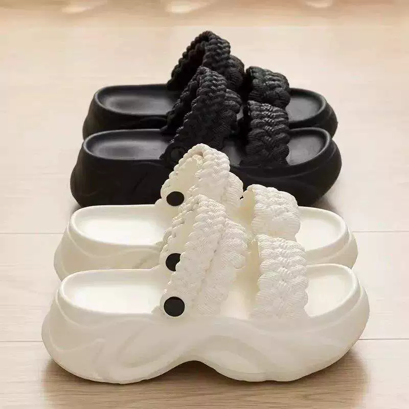 Женские летние босоножки на платформе с толстой подошвой, новинка 2025 года, универсальные, увеличивающие рост.