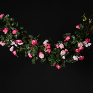 Rose Vines, Vines, Decorative Fake Flowers, Rose Flower Walls, Landscaping Arrangements, Balcony Guardrails, Water Pipe Shielding