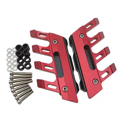 9 calf electric car shock-absorbing – Electric vehicle fender - 145mm10mm130mm-red-color-one-set-comes-with-mounting-screws