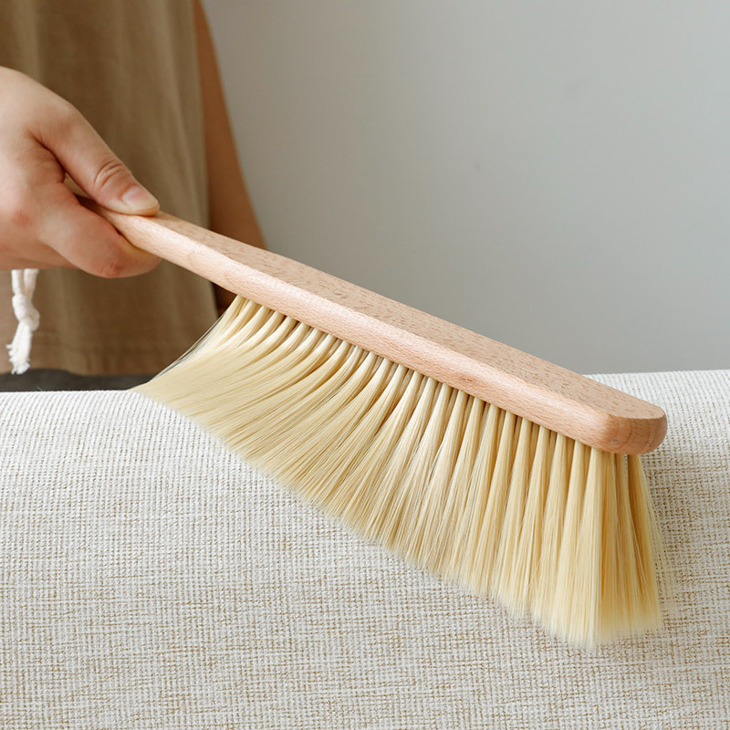 Wooden Handle Soft Hair Bed Brush Bed Sweeping Brush Sofa Cleaning Brush Beech Coat Brush Household Dust Removal Brush
